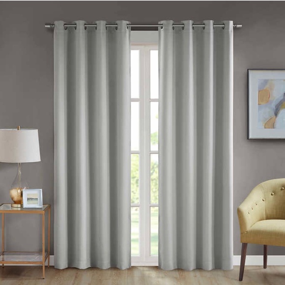 Beautyrest Black Luxurious Magnetic Closure Window Curtain, 2-Pack - Picture 8 of 16